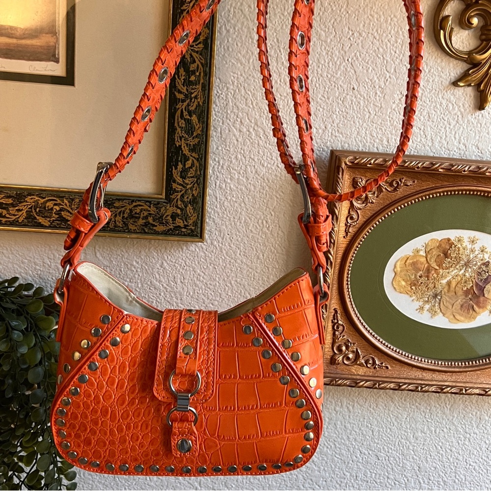 Urban Outfitters Devon Shoulder Bag✨ orange w/ silver hardware!